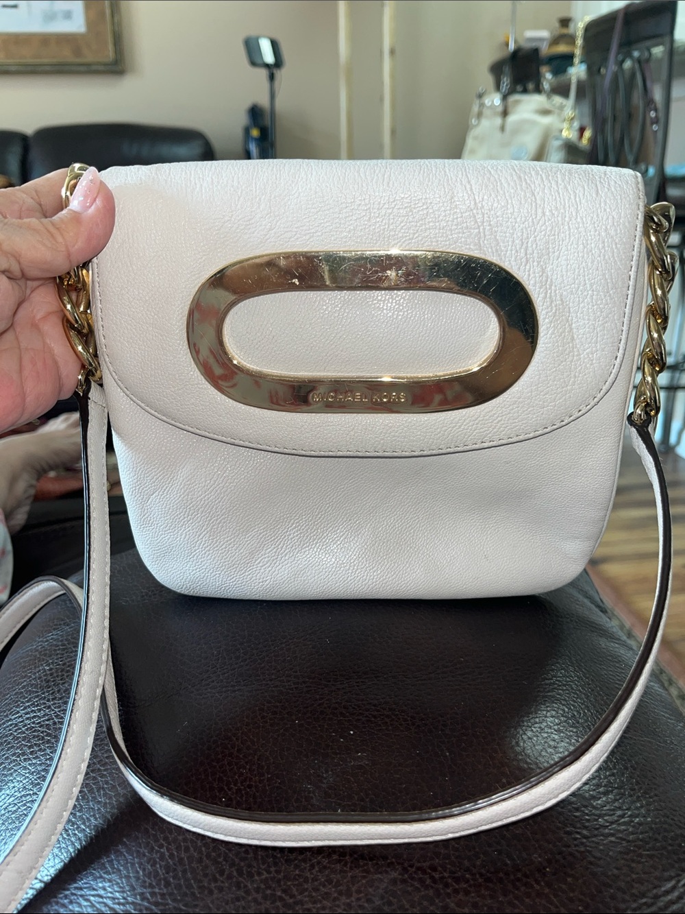 EUC Authentic Michael Kors  Berkley Leather Crossbody Bag